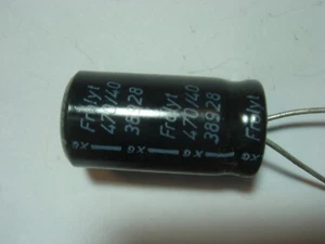 470uF 40V 85°C ESR=0,13 ELKO radial #15-1022 - Picture 1 of 1