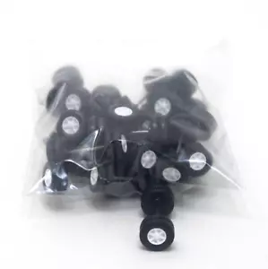 Bag of 2 dozen (24) HO 1:87 Dual wheels w/ axles New (Herpa Wiking Prieser etc) - Picture 1 of 5