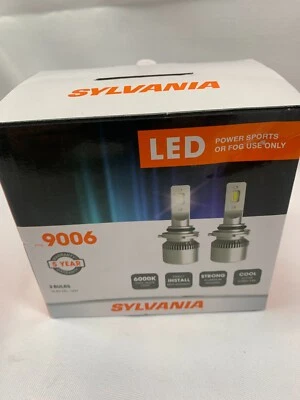 Sylvania 9006 LED Fog Lights Bright White LED Light Output Headlight 2 Bulbs*New - Image 1 of 4