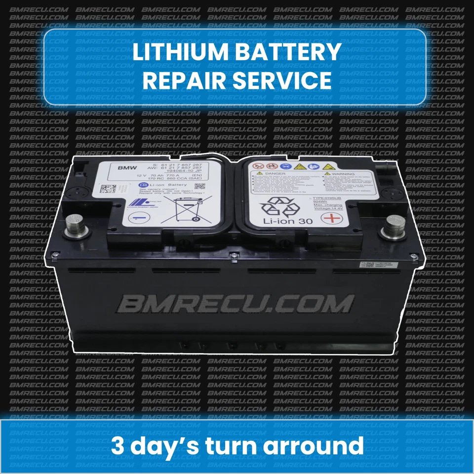BMW F90 F91 F92 F93 F80 F82 F83 M3 M4 M5 M8 Lithium Ion Battery Repair Service - Image 1 of 1