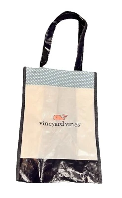Vineyard Vines Small Shopping Tote New Blue And White  - Image 1 of 4