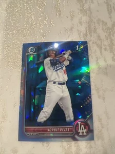 2022 Bowman Chrome Sapphire #BCP-24 Jorbit Vivas 1st New York Yankees Rc  Rookie - Picture 1 of 2