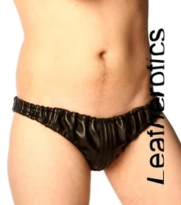 Men's Leather Underwear Brief Pants - Picture 1 of 1