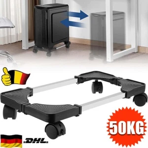 PC Wagen Rollwagen für Computer Tower Home Office Arbeit Desktop Ständer 4 Räder - Bild 1 von 14