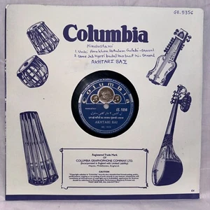 Akhtari Bai 78 U/min 10" Schallplatte seltene Hindustani Ghazals GE 5356 Bollywood Indien EX - Bild 1 von 6