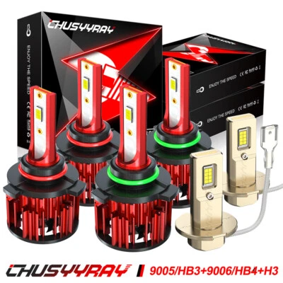 Combo de 6 faros LED + faros antiniebla para Mitsubishi Eclipse 1992-1998 1999 Foto 1 de 4