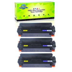 3PK Black Toner Compatible with HP CF410X 410X for LaserJet M477fnw Pro M452dn - Picture 1 of 10