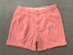 Eddie Bauer Shorts Size 38 Pink Mens Pleated Casual Work - Picture 1 of 6