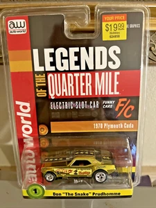 Auto World Don "The Snake" Prudhomme 1970 Plymouth Cuda Ho Scale Slot Car New - Picture 1 of 6