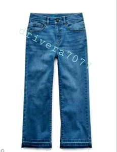Thereabouts Cropped Jeans Adjustable High Waist/Elastic Waist/Wide Leg Little/Bi - Picture 1 of 5