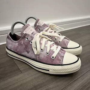 Sneakers Converse All star basse intrecciate tie dye viola da donna UK 5 scarpe da ginnastica - Foto 1 di 10