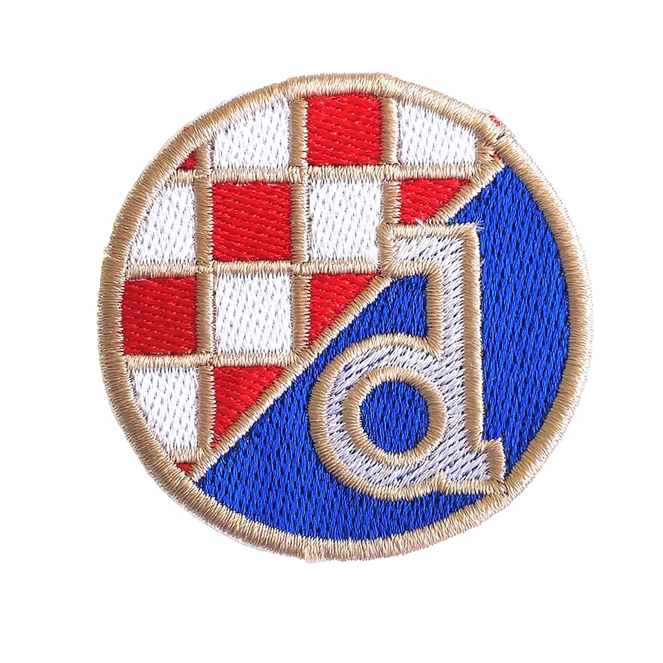 CROATIA HRVATSKA - Clothes Patch Dinamo Zagreb 5.5cm Gold - Image 1 of 1