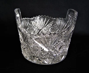 American Brilliant Cut Butter Tub Circa 1880 - Picture 1 of 3