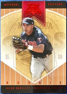 /150 RED FOIL: JASON BARTLETT 2004 FLEER National Pastime #87 "EMBOSSED" /150 - Picture 1 of 5