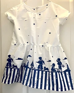 Handmade Daisy Kingdom Seaside Silhouettes Sun Dress Size 5/6 Zip Back - Picture 1 of 2