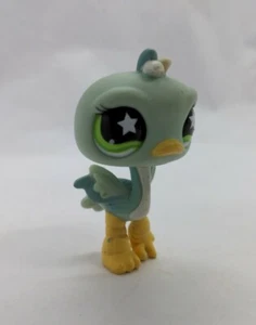 Littlest Pet Shop struzzo uccellino con occhi di stella #818 autentico LPS 2007 vintage - Foto 1 di 8
