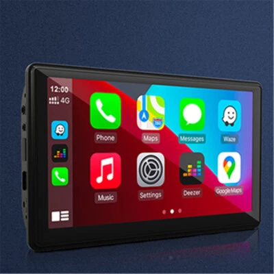 Portable Bluetooth Video MP5 Player 7in Monitor Wireless CarPlay Android Auto - Изображение 1 из 4