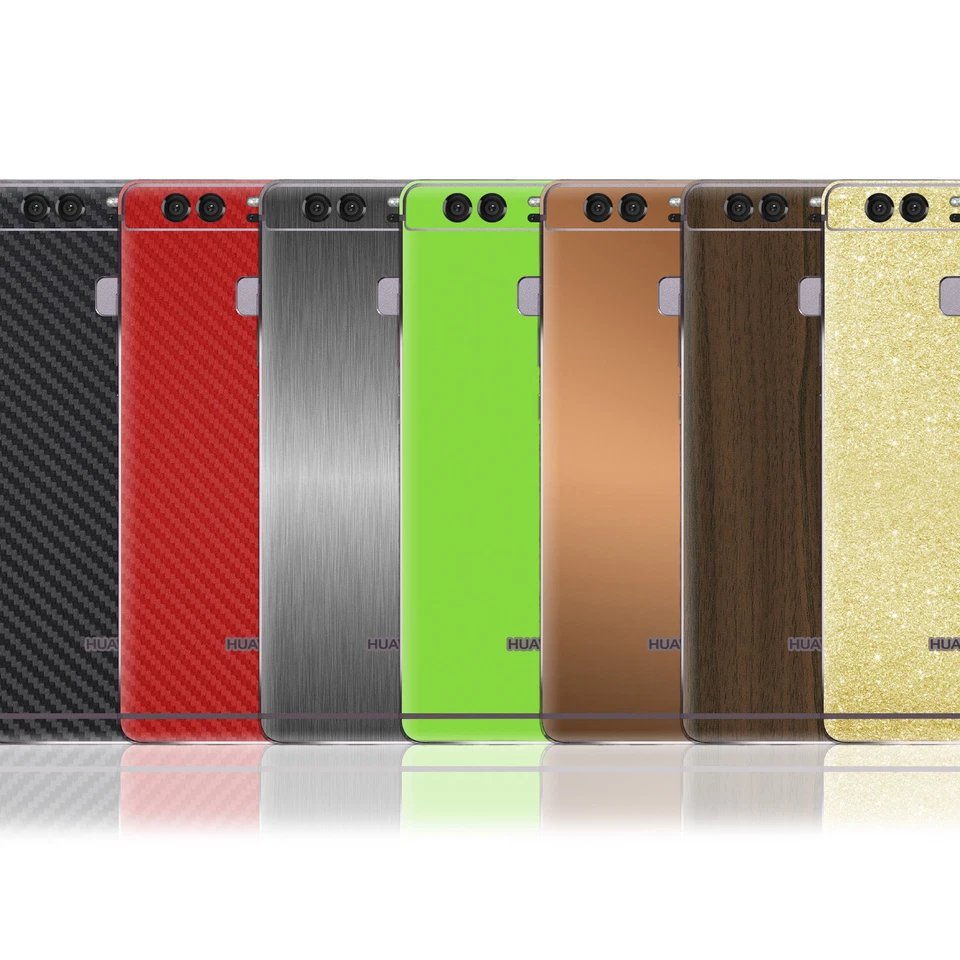 Textured Skin Sticker For HUAWEI P9  Wrap Cover Carbon Matt Metal Wood Leather - Image 1 of 1