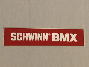 Vintage New NOS 1970s 80s Schwinn BMX Dealership Promo Bumper Sticker 11 Inches! - Picture 1 of 3