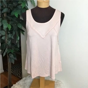 Love,fire pink scoop neck ribbed & Pom Pom detail Woman/Junior Xlarge - Picture 1 of 13