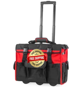 Maleta De Rueda Para Organizar Herramientas - Rolling Tool Bag Organizer Handle - Picture 1 of 9