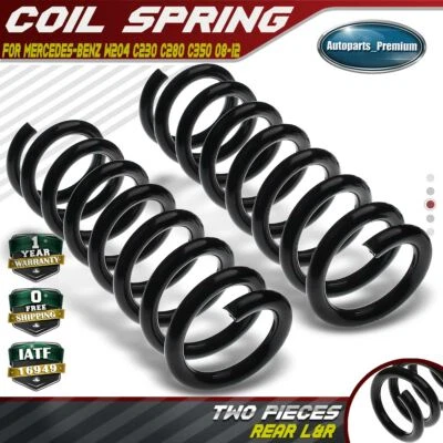 2 peças mola helicoidal para Mercedes-Benz W204 C230 C280 C350 08-12 traseira esquerda e direita - Imagem 1 de 4