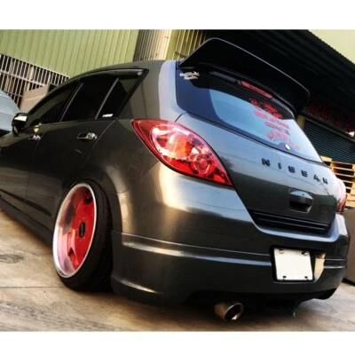 Unpainted FRP For Nissan TIIDA C11 5DR High Kicks Rear Trunk Spoiler Wing 07-12 - Image 1 of 4