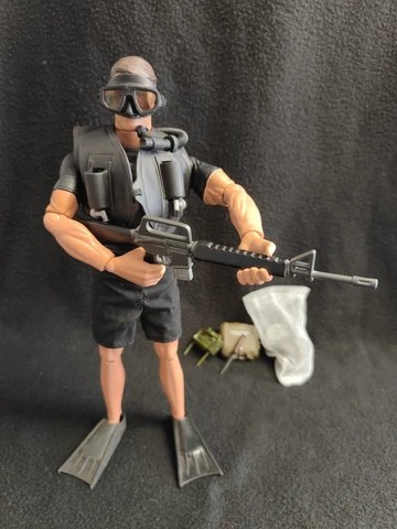 Vietnam War US Special Forces NAVY SEALS GI JOE ACTION FIGURE 12" inch USA Cover
