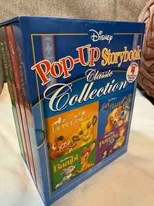 LOT Set 4 Disney Pop-up Moveable Storybook Collection 2006 König der Löwen Peter Pan - Bild 1 von 7
