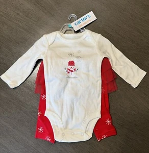 Carter's Snowman Bodysuit and Pant Set with Tutu, 3 months, NEW - Picture 1 of 4