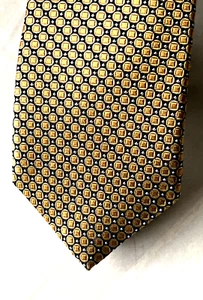 J Z RICHARDS men's 100% Repp silk necktie golden color handmade in USA NEW - Picture 1 of 7