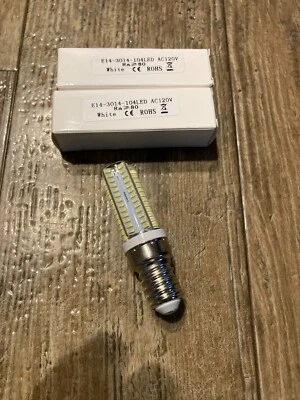 Rayhoo 2 Pcs E14 LED Light Bulbs 5W Equivalent 40W Incandescent Bulbs European - Image 1 of 4