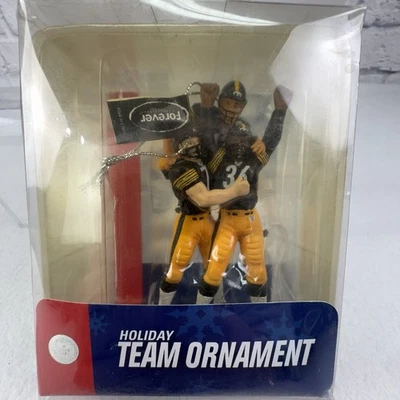 Adorno de vacaciones Steelers nuevo en caja Roethlisberger Bettis Polamalu Forever NFL de colección Foto 1 de 3