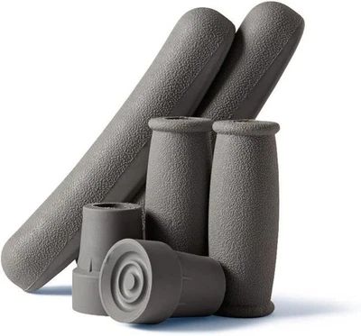 Medline Crutch Accessory Replacement Kit, Gray - Image 1 of 4