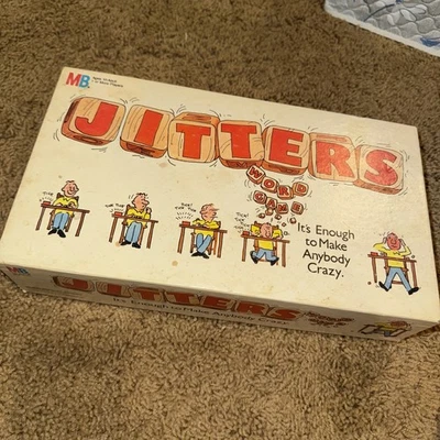 Jitters 1986 Word Game Milton Bradley MB 100% Complete Timer Works - Image 1 of 2