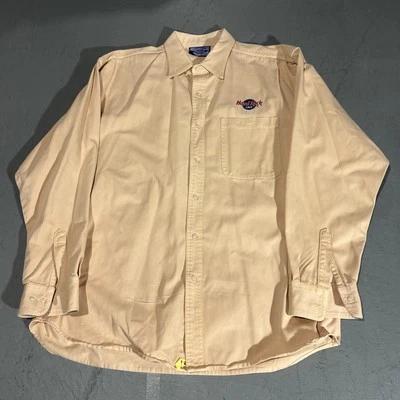 VTG 90s Hard Rock Cafe Beijing Button Up Long Sleeve Shirt - Mens Size XL - Image 1 of 3