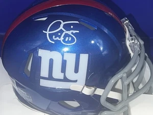 PHIL SIMMS NEW YORK GIANTS BECKETT AUTHENTICATED SIGNED MINI HELMET - Picture 1 of 2