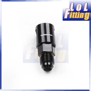 US AN6 -6AN Quick Connect 5/16" Female Aluminum Fuel Rail Fitting Adapter Black - Picture 1 of 7