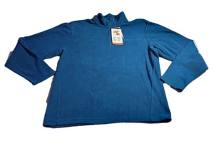 Eddie Bauer Polartec Fleece Sweatshirt Erwachsene Gr. L blau 1/4 Zip Mock Neck Herren  - Bild 1 von 7
