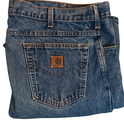 Carhartt Vintage Jeans Mens 39X30 Blue Fade Relaxed Fit USA Grunge Work Utility - Image 1 of 4