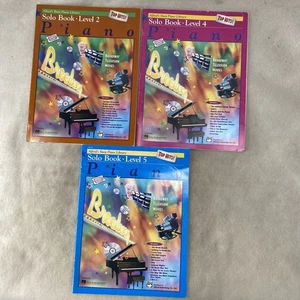 3 Bücher Alfreds Basic Piano Library - Solobuch, Level 2, 4 und 5 - Top Hits - Bild 1 von 10