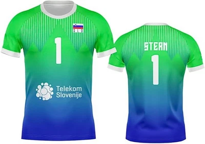 定制斯洛文尼亚国家排球斯特恩球衣个性化姓名编号 — 第 1/3 张图片