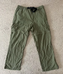 Boy Scouts Men’s Green Convertible Cargo Trail Switchback Pants Lrg 36x28 in - Picture 1 of 6