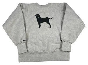 Vintage 90s Black Dog Martha’s Vineyard Heavyweight Crewneck Sweatshirt Large - Picture 1 of 12