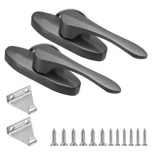 2 Pezzi 100 x 27mm Serrature per Anta per Finestre Scorrevoli Cam Action Serrature per Anta, Grigio - Foto 1 di 7