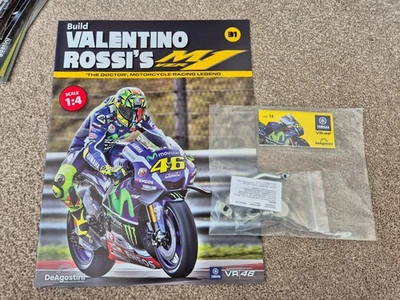 1/4 DEAGOSTINI COSTRUISCI LA MOTO YAMAHA YZR-M1 VALENTINO ROSSI PARTE NUMERO 31 - Immagine 1 di 3