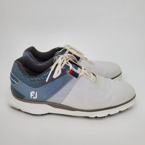 Zapatos de golf FootJoy Pro SL sin clavos para hombre talla 7,5 M azul blanco impermeables 53854 - Imagen 1 de 15