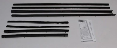 车窗扫地 Weatherstrip 适用于 1966 - 1970 年福特猎鹰都铎黑色前后 — 第 1/4 张图片