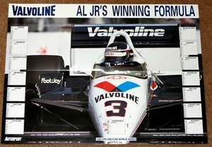 Póster original 1989 de IndyCar - Al Unser Jr Chevy Lola - Imagen 1 de 1