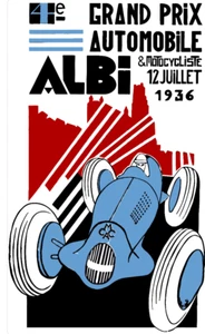 affiche poster circuit albi 1936 - Imagen 1 de 1